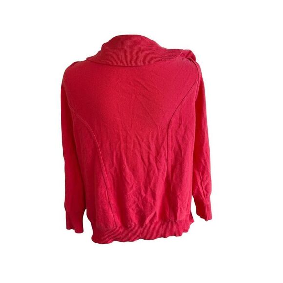 Cable and Guage size large pink ruffle cardigan - Picture 3 of 4